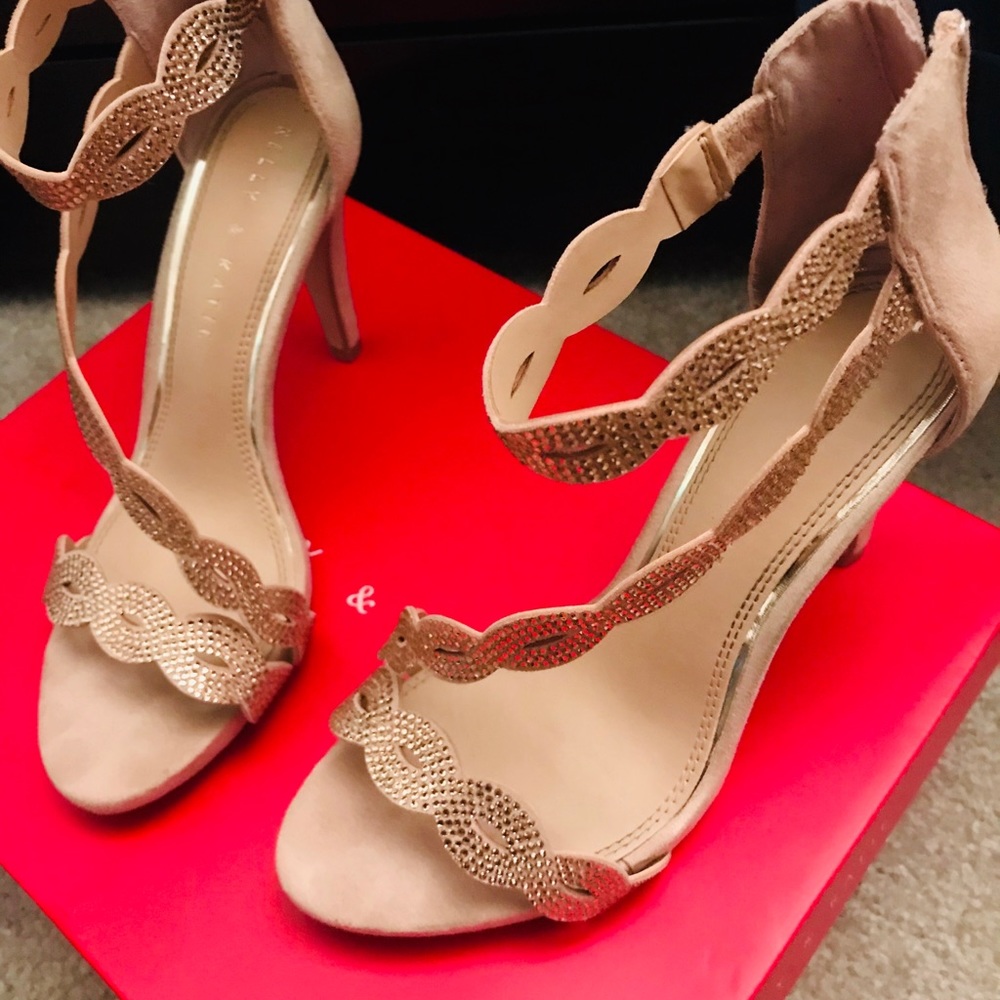 Kelly and Kate Rose Gold heels